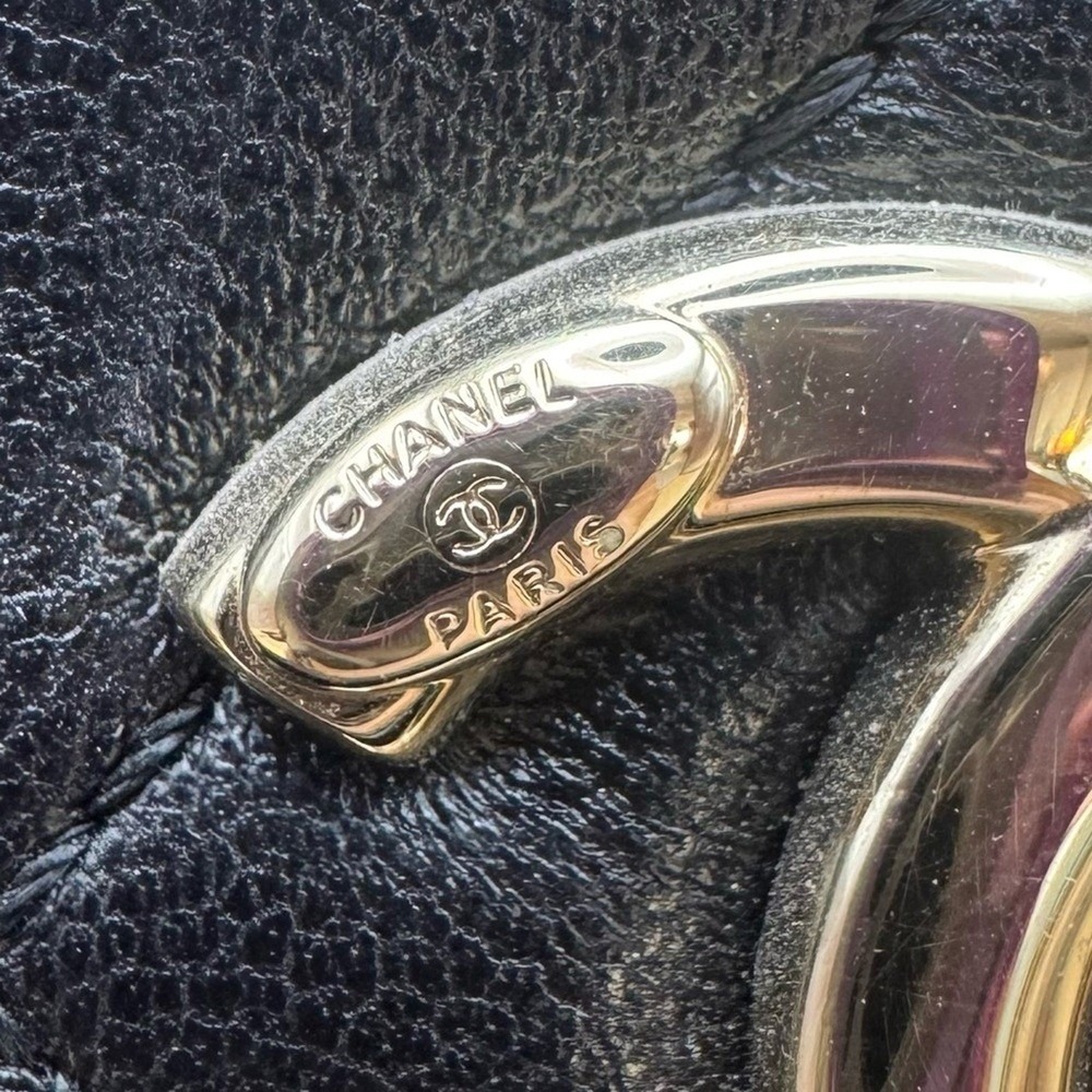 Chanel Trendy CC Bowling Bag Black Quilted Lambskin Gold Hardware SatchelHandbag - Picture 10 of 15